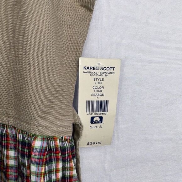 Vintage Karen Scott Plaid Womens Dress Size Small - Picture 8 of 13